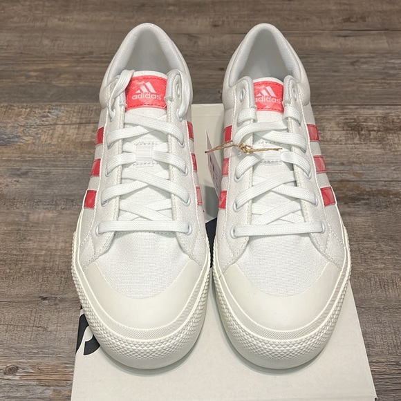 NWT Adidas Bravada 2.0 Platform Women's Shoes - White/Pink - ID5576 - Picture 15 of 16